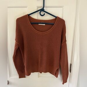 ❄️ Lucky Brand Terracotta Waffle Knit Sweater Size Medium